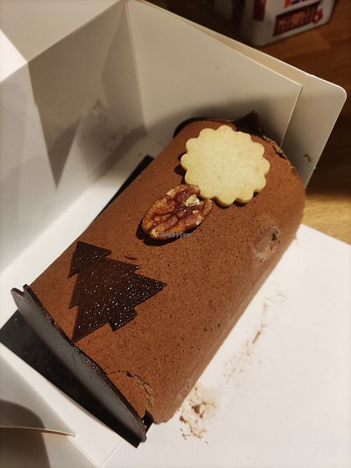 Bûche noel 2024 : pecan and chocolate at La Duchesse Anne in Saumur