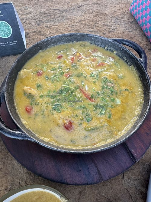 vegan moqueca (banana)  at Beach Park Restaurante in Porto Das Dunas