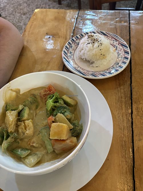 Veggie curry  at Anthony's Asian Cuisine in Tamarindo