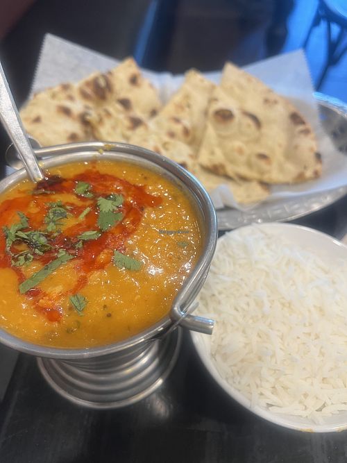 dal tadka & plain roti   at Ganga Indian Restaurant in Robbinsville