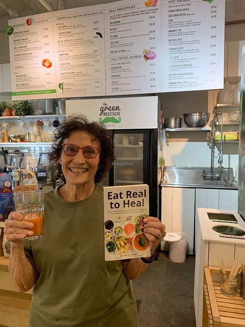 Excellent juices and smoothies at The Green Moustache - Lorimer Rd in Whistler