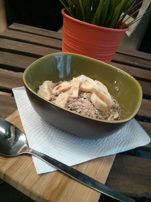 Acai Breakfast Bowl at 48 Degrees Raw Cafe in Brisbane