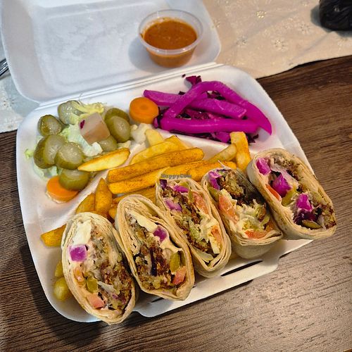 Falafel special wrap at Two Brothers in Airdrie