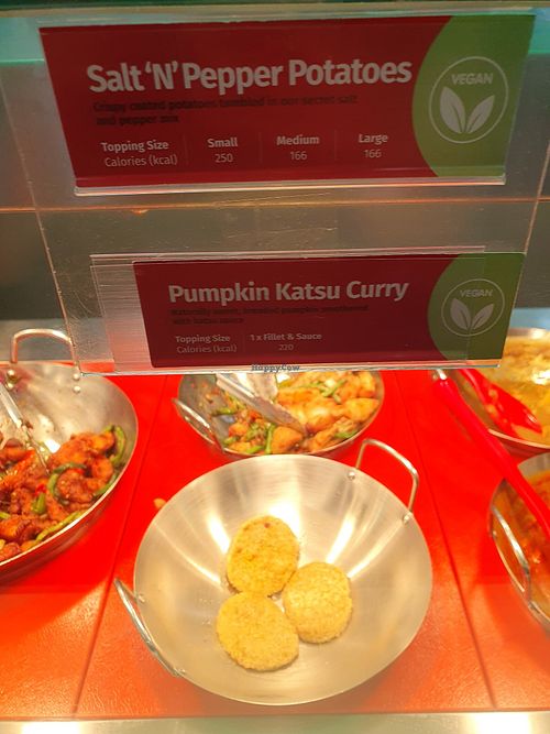 S&p potatoes. Pumpkin katsu curry at Chopstix Noodles in Coventry