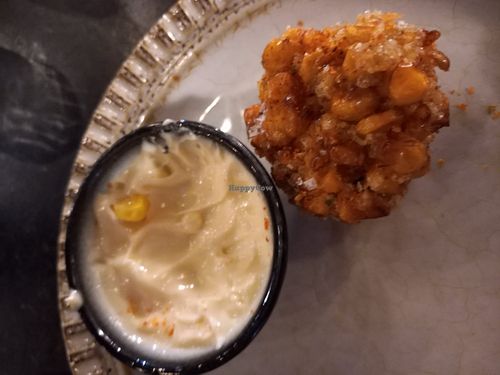 Tempura Corn Ball (4 on a Snack plate) at Bar Yuki in Milton
