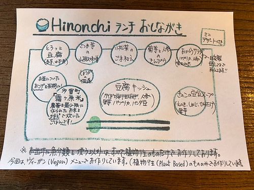 Lunch set menu  at Hinonchi in Hino
