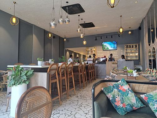 Inside at Opso Cafe in Jaipur