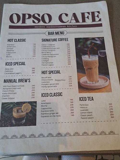 Drinks at Opso Cafe in Jaipur