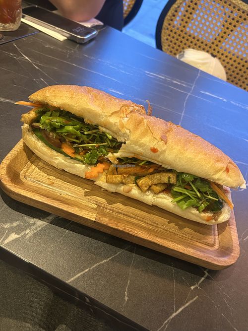 Vegan banh mi   at Pho 80 in South East London