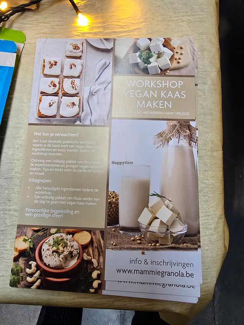 Workshops Making vegan cheeze at Mammie Granola in Sint-niklaas