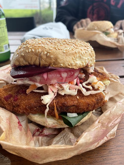 Vegan chicken burger   at Ferry Cafe in Paynseville