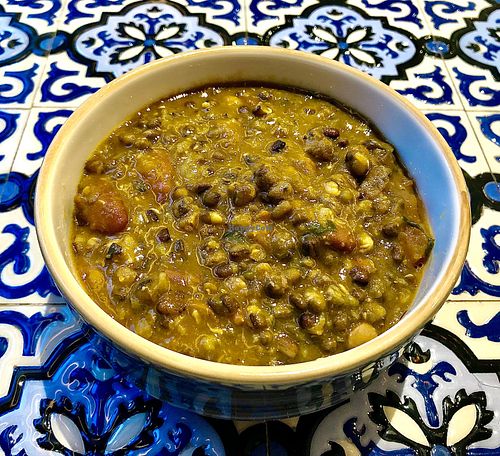 Lentil curry at Feta Restaurant in Dubai