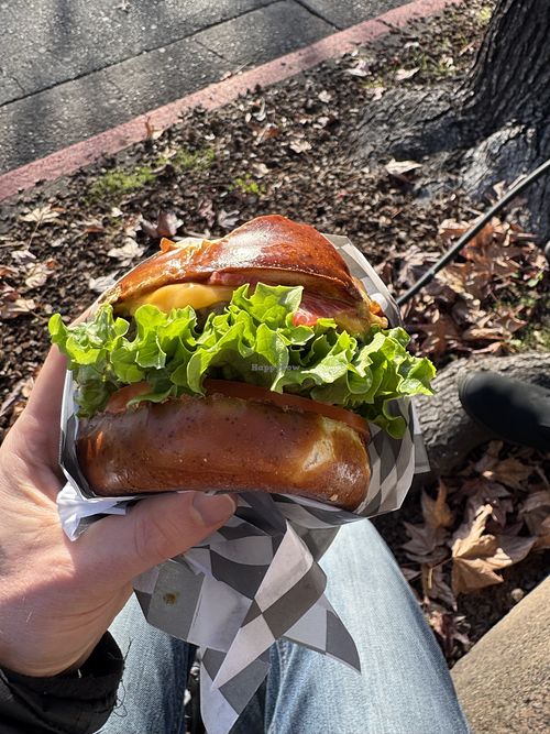 Needy Meaty burger  at Malibu Burgers in San Rafael