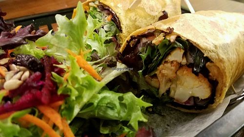 cauliflower wrap at 24 Carrots in Tempe