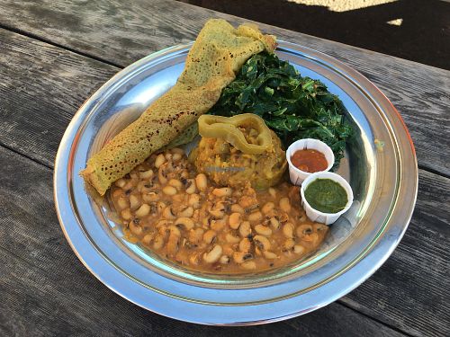 Kale Infused Dosa Plate at The Sudra - 28th Ave in Portland