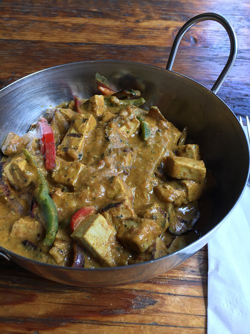 Curried tofu bowl at The Sudra - 28th Ave in Portland