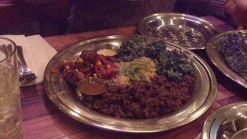 The Calabacitas Kofta plate! Yum! at The Sudra - 28th Ave in Portland