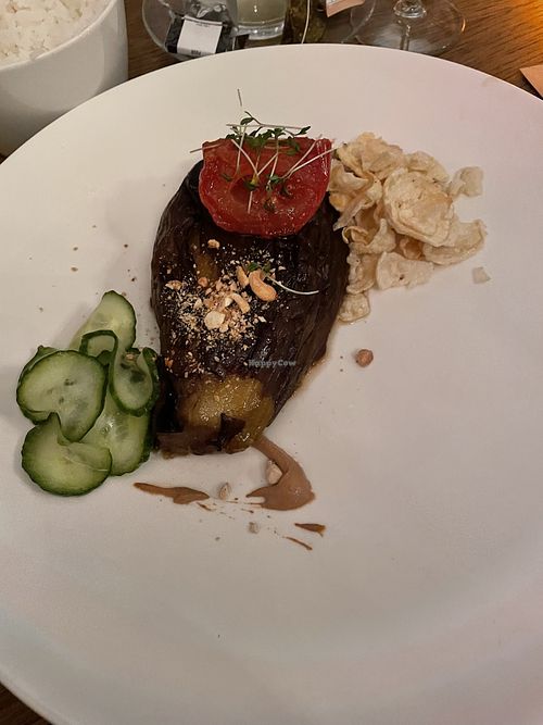 Eggplant steak   at Restaurant Sol @ The National Theater - Koninklijke Schouwburg in The Hague