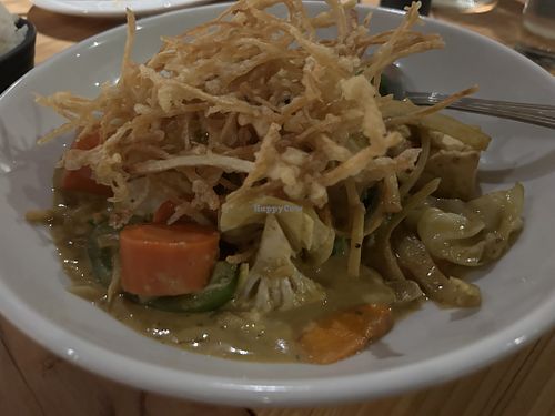 Yellow curry   at Village of OM in Sacramento