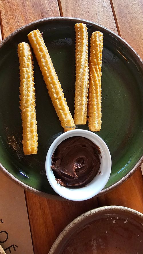 Churros com creme de avelã at Casa Erva Doce in Santa Rita Do Sapucai