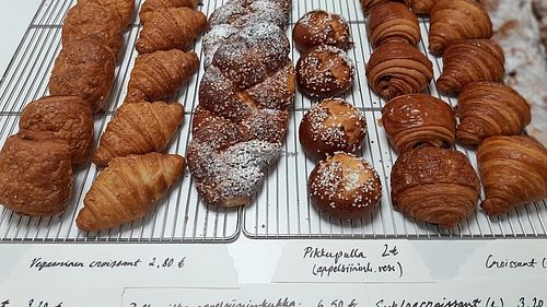 Vegan pastries  at Chez Flo Pâtisserie in Oulu