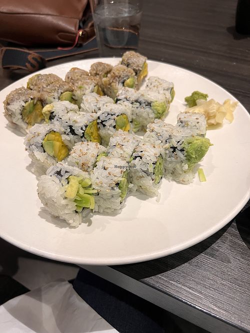 Cucumber, avocado roll and mango avocado rolls  at Sushi Monster in Farmington