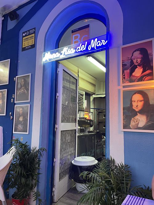 Terrasse #Veganuary at Monalisa Pizzeria Las Galletas Tenerife  in Tenerife