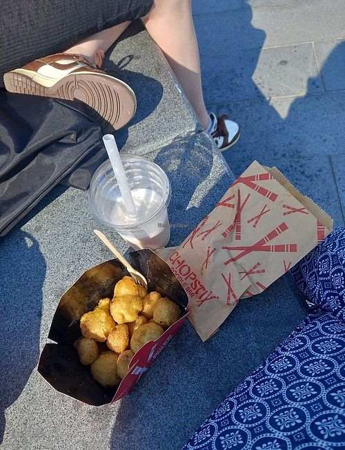 Salt and pepper cauliflower bites and vegetable spring rolls at Chopstix in Dundee
