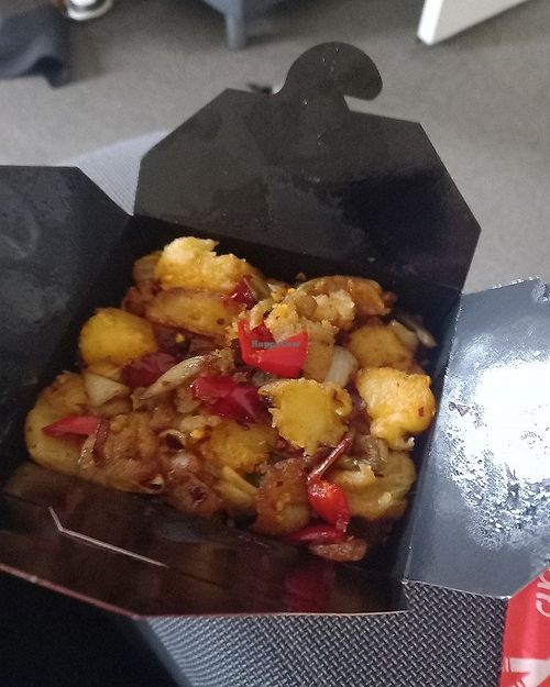 Salt and pepper potatoes with noodles at Chopstix in Dundee