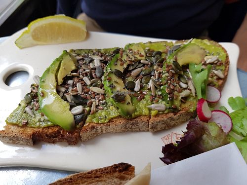 LPQ's signature Avo Toast at Le Pain Quotidien - Martyrs in Paris