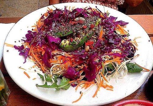 Botanical salad (only in summer) at Le Pain Quotidien in Aix-en-provence