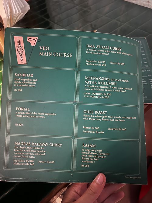   at The Tanjore Tiffin Room - Bandra in Mumbai