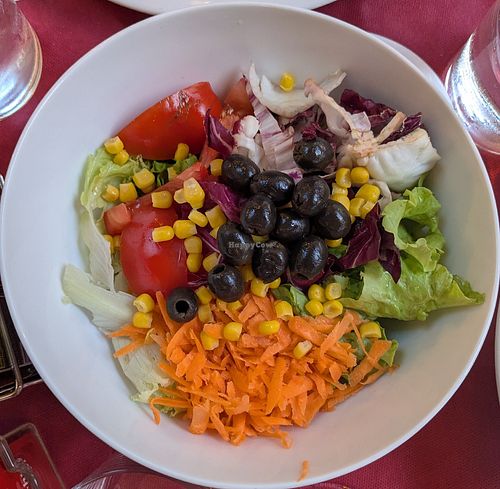 Summer Salad (insalata estiva), asked to remove the mozzarella at Campo Base in Andalo