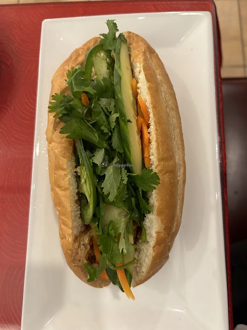 Tofu banh mi  at Saigon Restaurant  in Worcester
