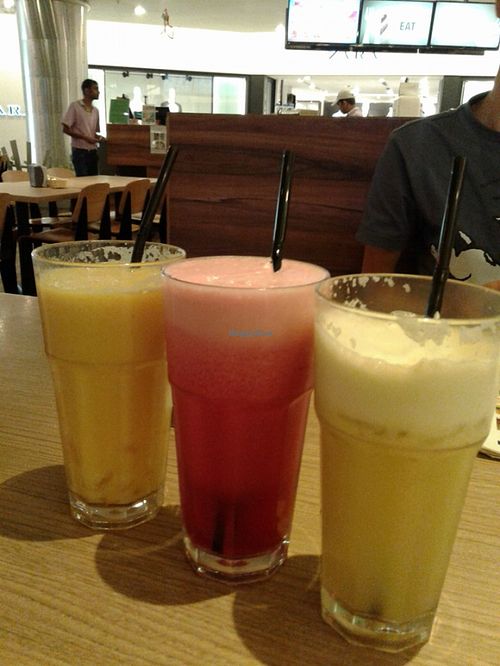Juices ~ Mango Pineapple Apple Juice, Beetroot, apple, pineapple, Spinach Juice, Apple, pear, Pineapple Juice at Simple Life - Jalan Sultan Ismail in Kuala Lumpur