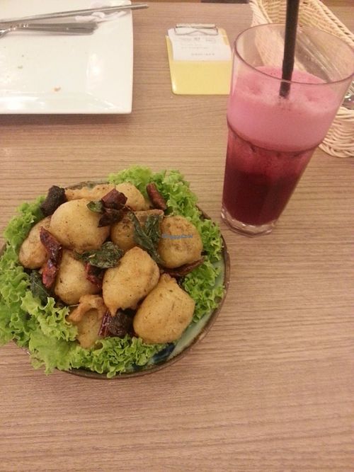 Fries mushrooms at Simple Life - Jalan Sultan Ismail in Kuala Lumpur