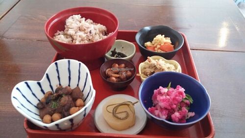 The full set lunch menu at Salloga in Sapporo