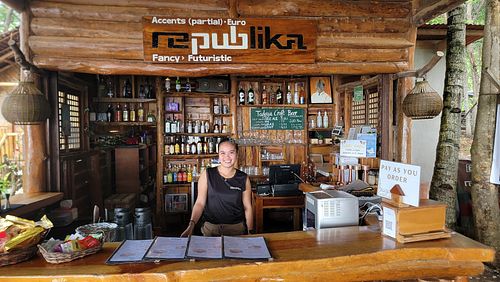 Counter/Bar Area at Republika Beach Bar in San Juan