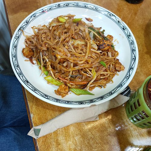 Veganised Pad Thai at Thai Imbiss in Cologne