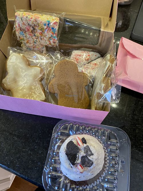 So many options! All vegan , everything was delicious!   at Ginger Bread Man Bakery in Winston-salem