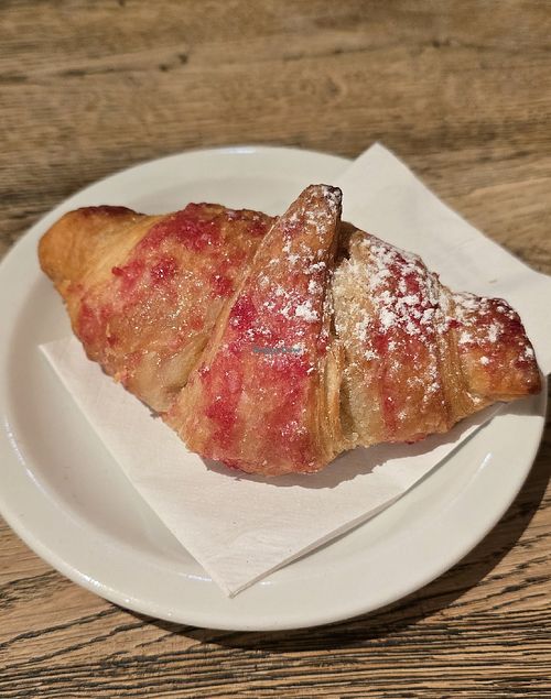 Vegan raspberry croissant at Caffè Nero in Loughton
