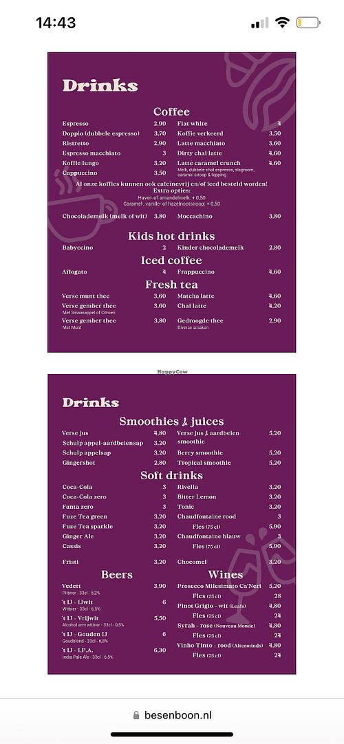 Drinks   at Bes & Boon in Eindhoven