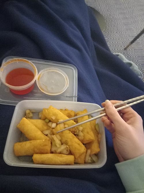 Salt and pepper vegetable spring rolls at The Wokshop Dundee in Dundee