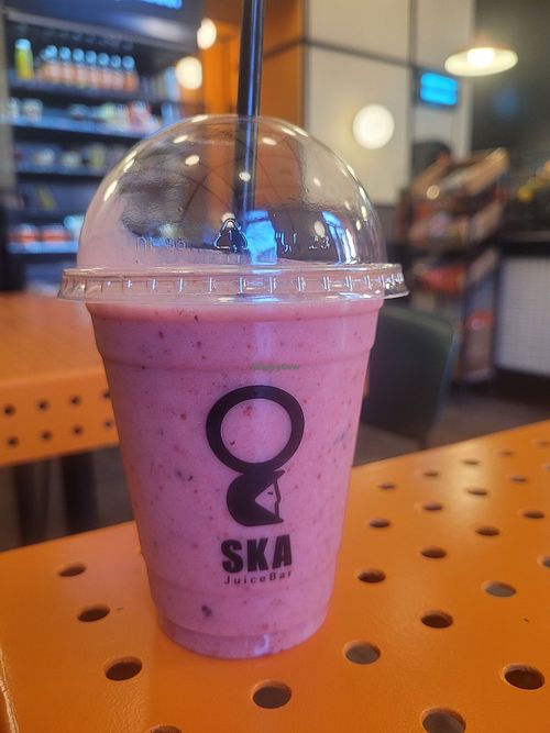 Heaps of smoothie options at SKA - სკა ჯუს ბარი in Tbilisi