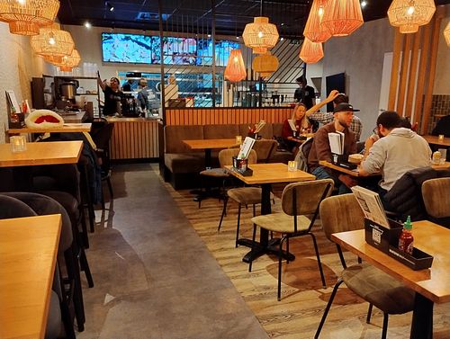 Seating area at Wok Me in Leeuwarden