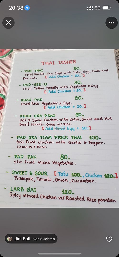 Pad See u   at Ohana Home Cooking in Koh Lanta