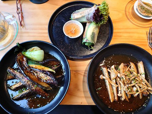 Sommerrollen, Auberginen, Pilze at MITO Restaurant in Leipzig