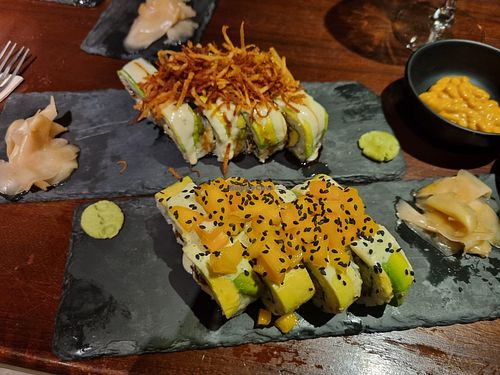 Vegan rolls at DAO Sushi in Koh Samui