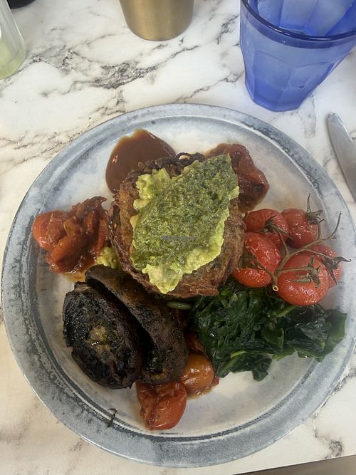  Vegan haystacks (potato rosti)  at Avonfield Kitchen in Trowbridge