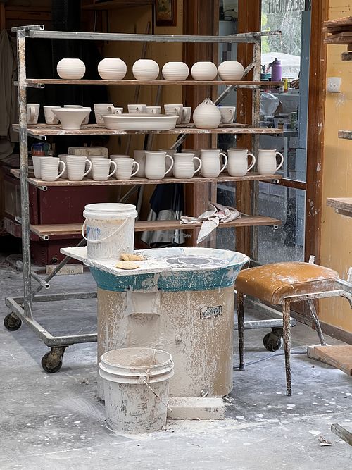 Pottery studio  at Bermagui Mud Works in Bermagui